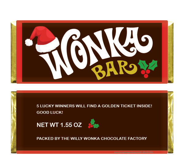 Christmas and Holiday Themed Regular Sized Chocolate Candy Bar Wrappers – Candy  Wrapper Store