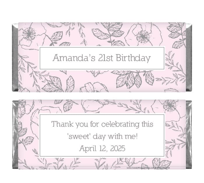 BD278 - Perfect Poppy Birthday Candy Bar Wrappers Perfect Poppy Birthday Candy Bar Wrappers Candy Wrappers BD278