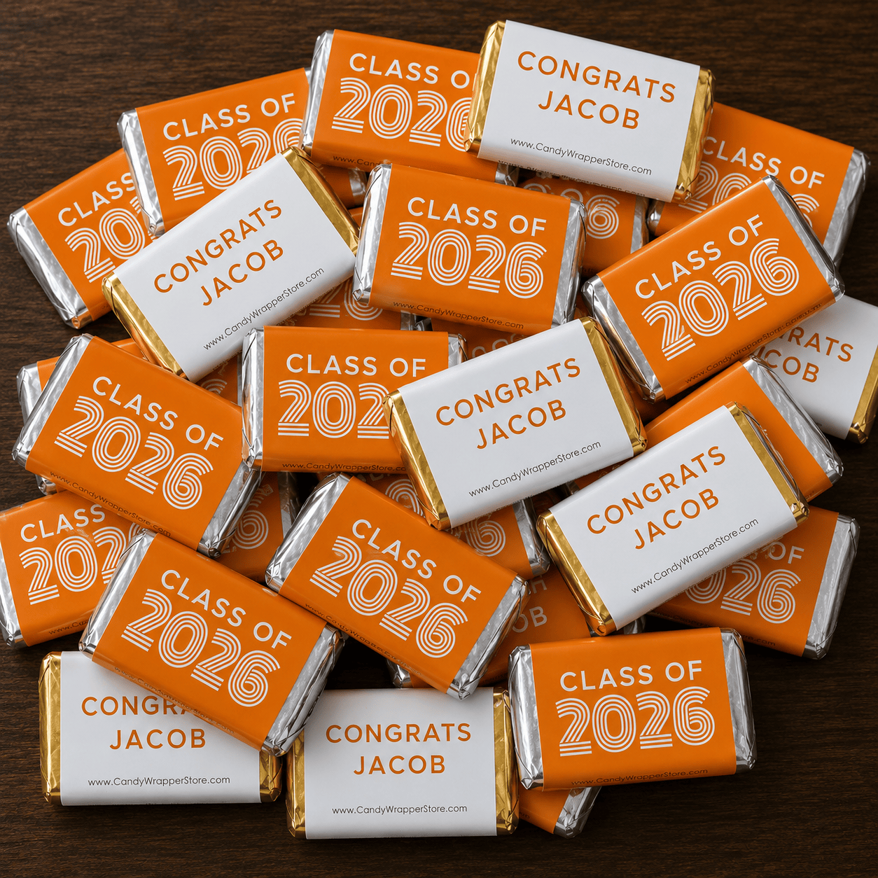 Class of 2026 Retro Graduation Miniature Candy Bar Wrappers Class of 2026 Retro Graduation Miniature Candy Bar Wrappers Party Favors grad