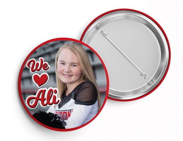 Custom Photo or Logo Button Pins Custom Photo or Logo Button Pins Party Favors customwrapper