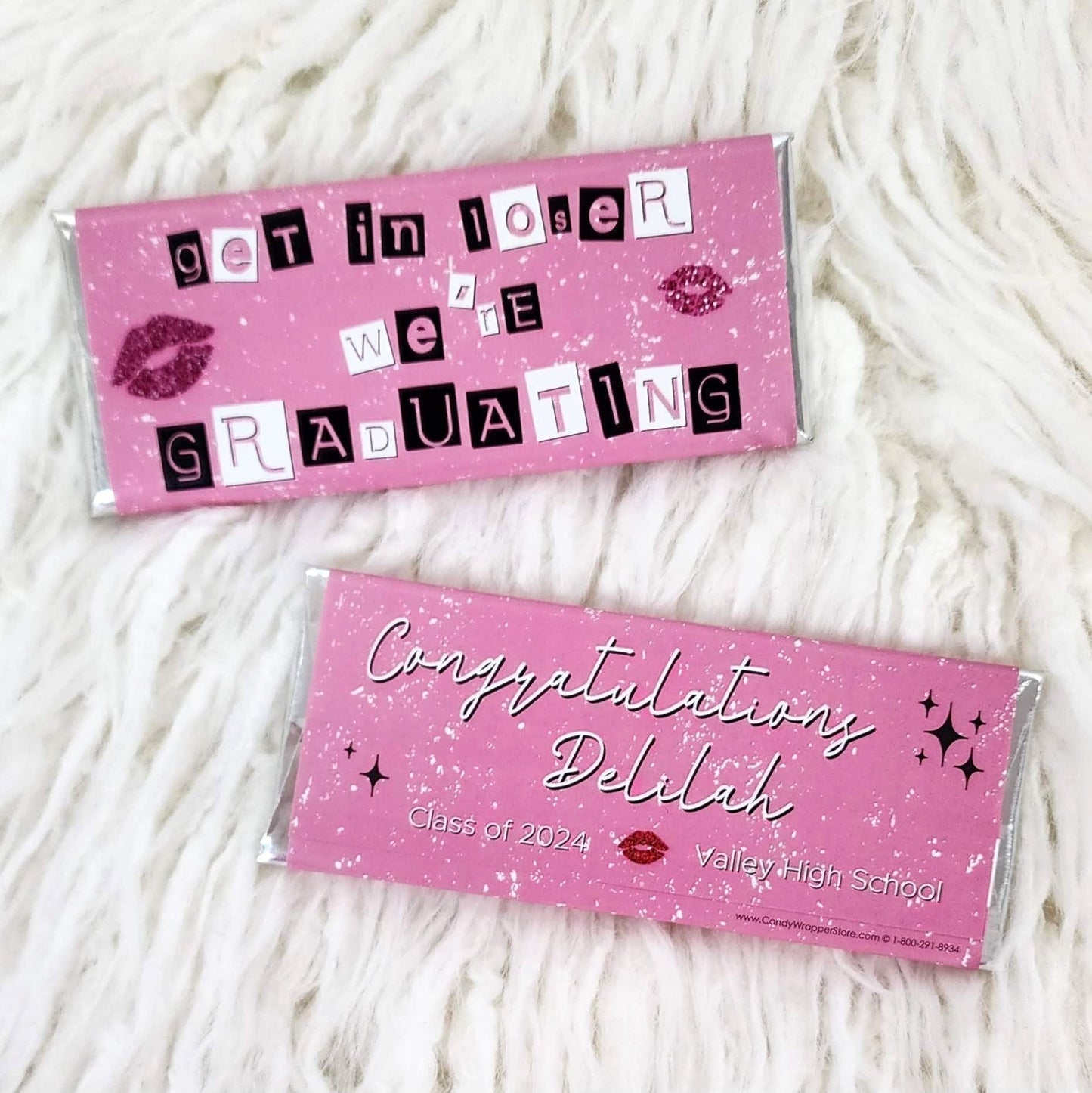 Get in Loser We're Graduating Candy Bar Wrappers Candy Wrappers GRAD438