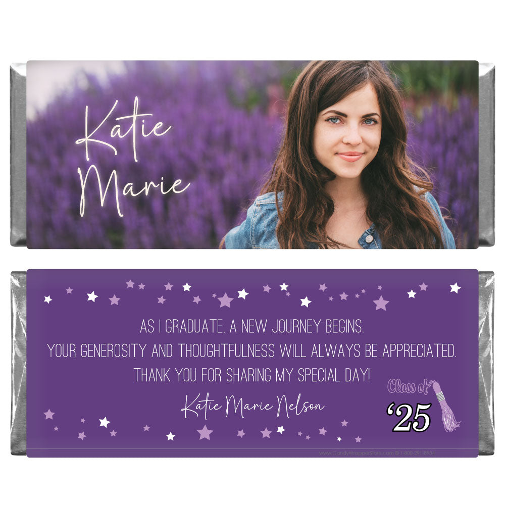 GRAD248photo - Full Photo Graduation Candy Bar Wrapper Full Photo Graduation Candy Bar Wrapper Candy Wrappers GRAD248