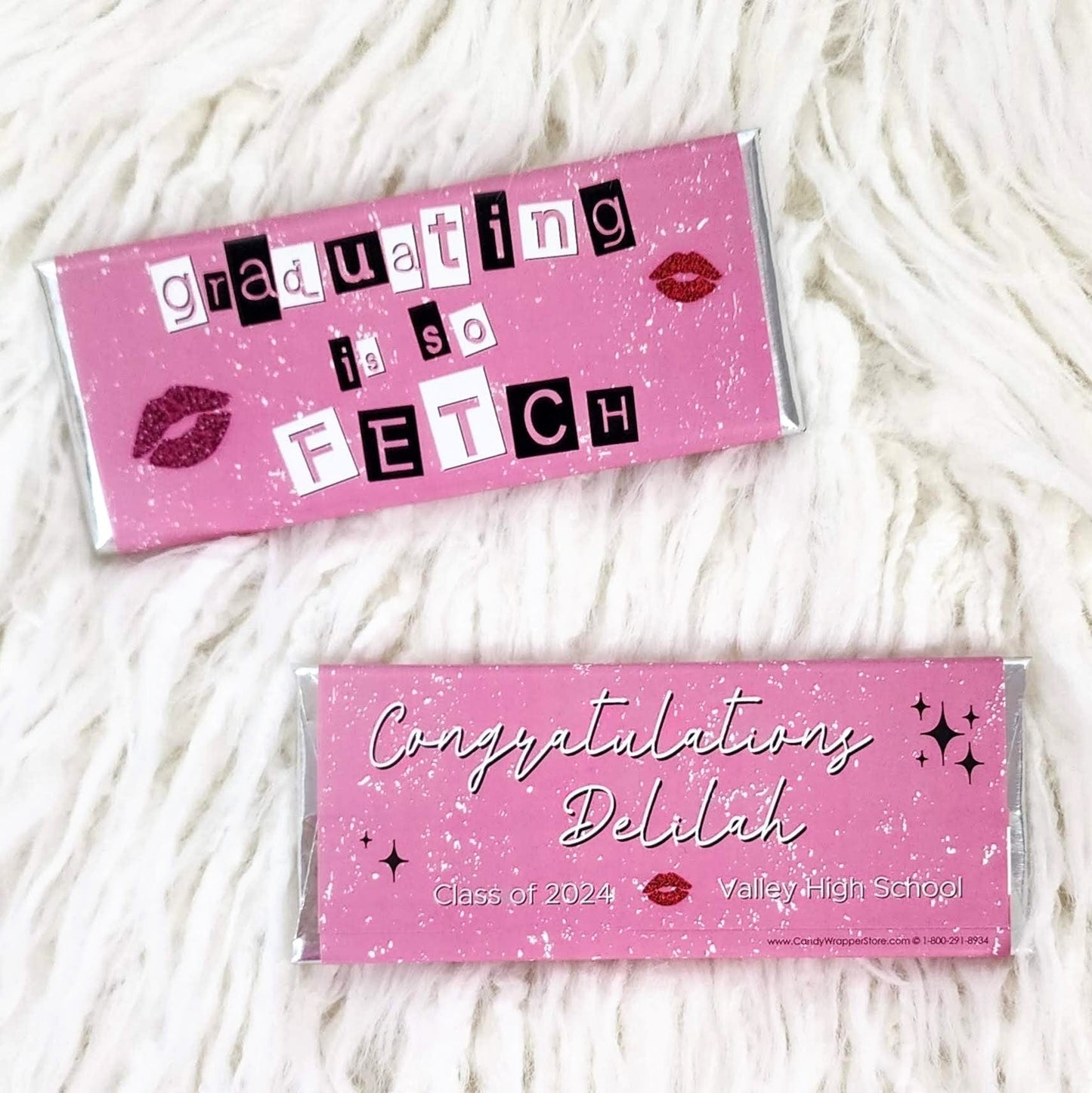 Graduating is so Fetch 2024 Graduation Candy Bar Wrappers Candy Wrappers GRAD438