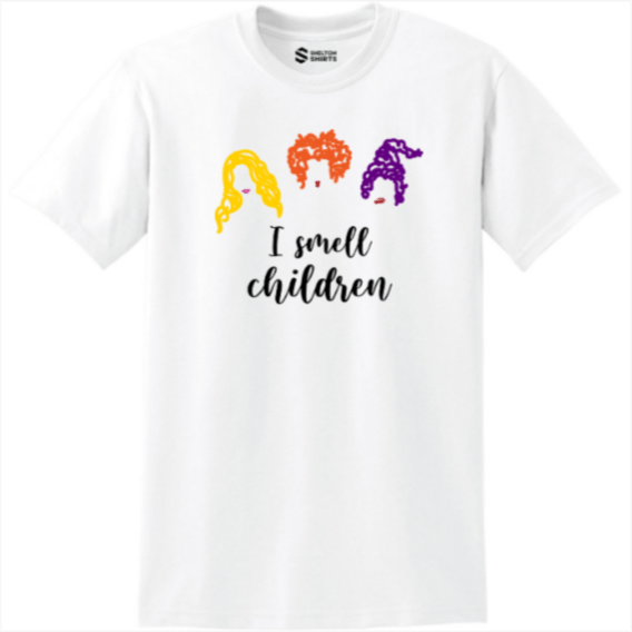 I Smell Children Hocus Pocus Halloween Grey Unisex T-Shirt HAL233