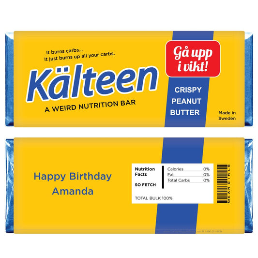 Kalteen Personalized Birthday Candy Bar Wrapper - BD532 Kalteen Personalized Birthday Candy Bar Wrapper Candy Wrappers BD532