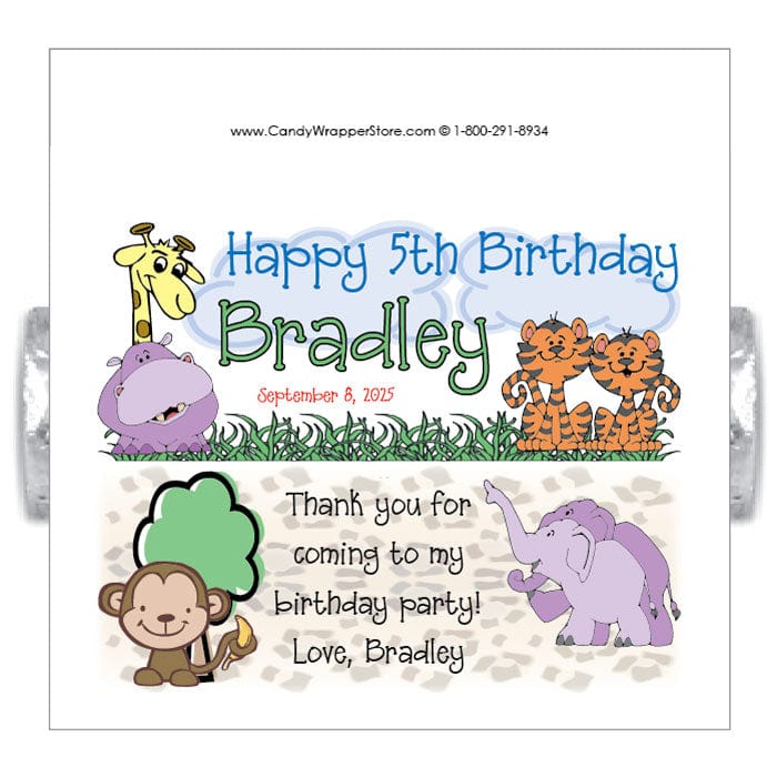 LBD229 - Jungle Theme Lifesaver Wrapper Jungle Theme Lifesaver Wrapper Party Favors BD229