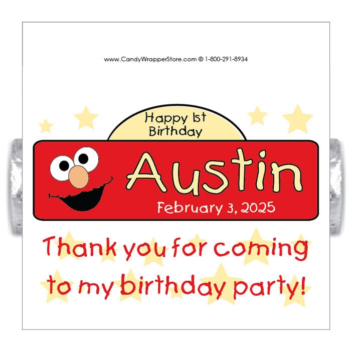 LBD276 - Elmo Lifesavers Wrapper Elmo Lifesavers Wrapper Party Favors BD276