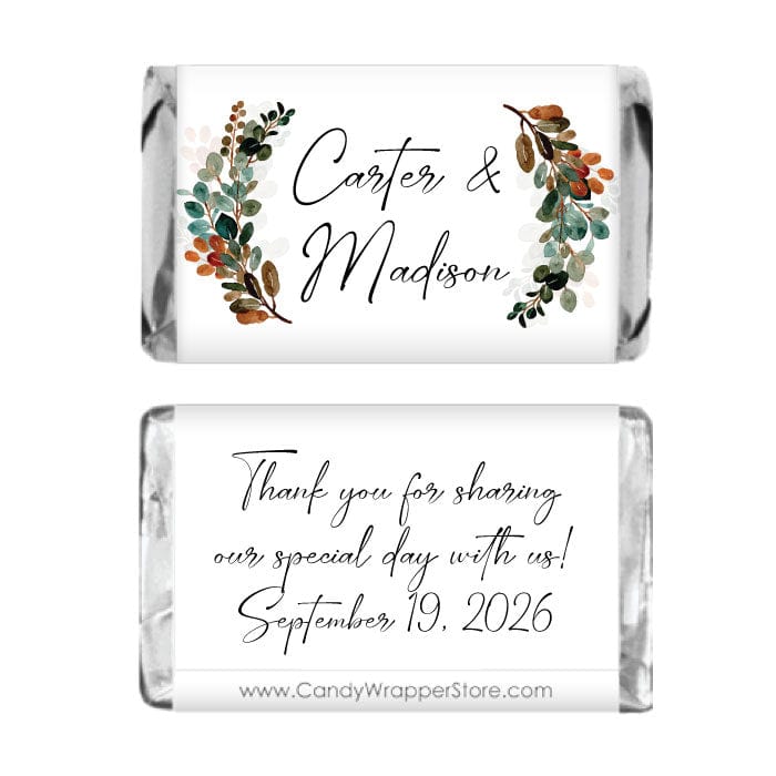 Miniature Moody Boho Wedding Candy Bar Wrapper Miniature Moody Boho Wedding Candy Bar Wrapper Miniature Size Wrappers WA408