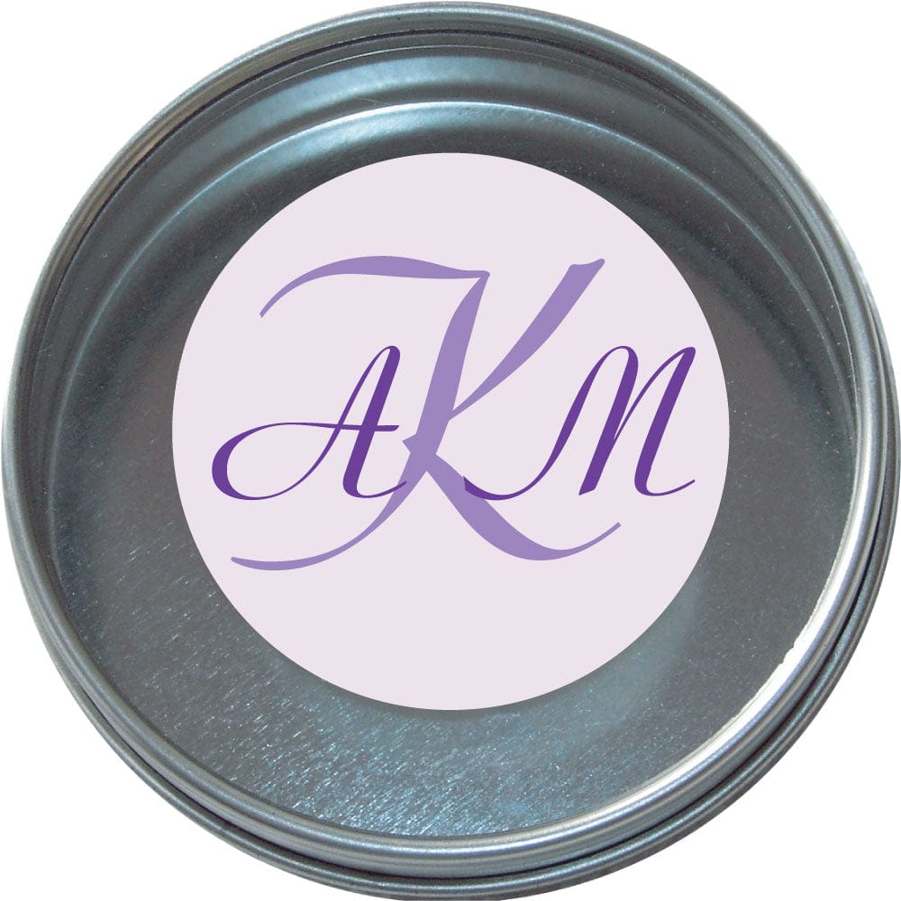 Monogram Wedding Tins - Set of 24 Monogram Wedding Tins wa18