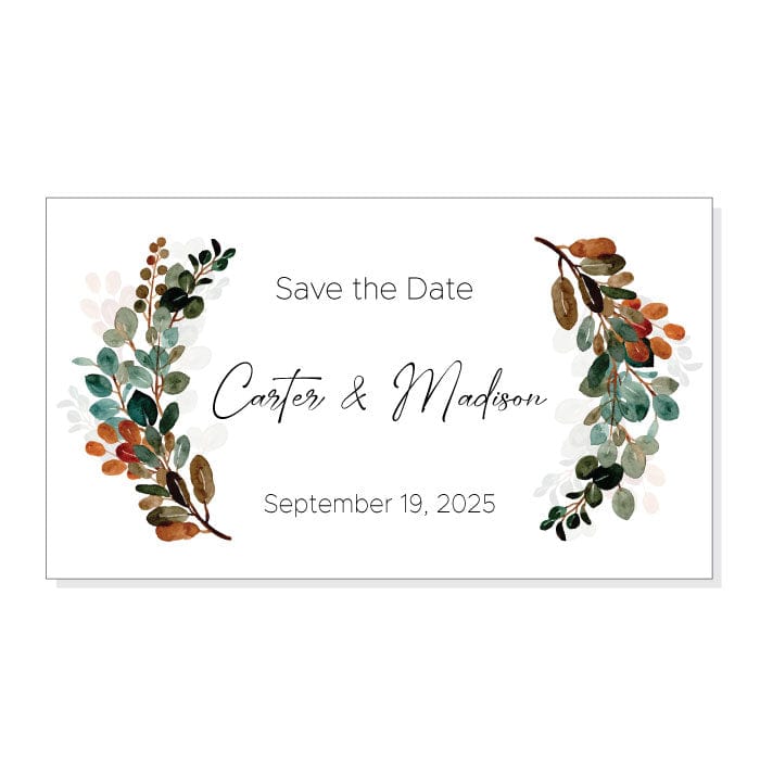 Moody Boho Wedding Save the Date Magnets – Candy Wrapper Store