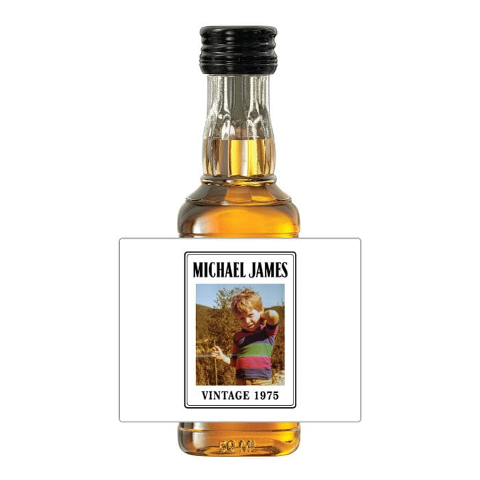 Personalized Birthday Labels for Miniature Shot Bottles Personalized Birthday Labels for Miniature Shot Bottles Stickers Mini Shot Labels