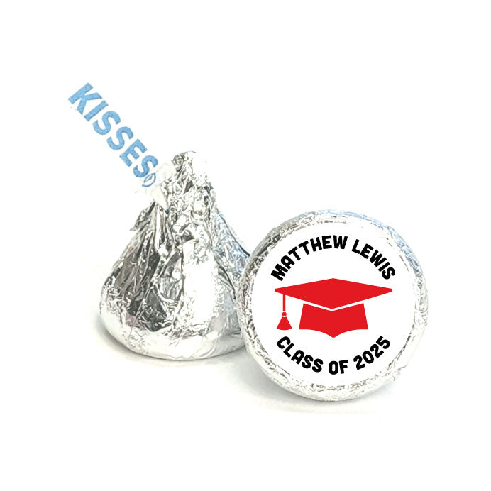 Personalized Graduation Cap Sticker - SGRAD4 Party Favors Candy Wrapper Store