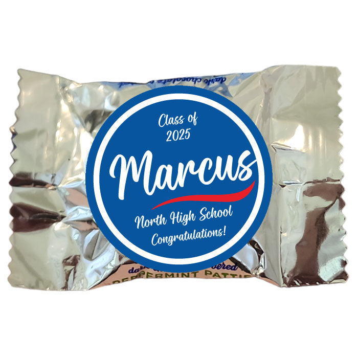 Personalized Graduation Sticker for Peppermint Patties York