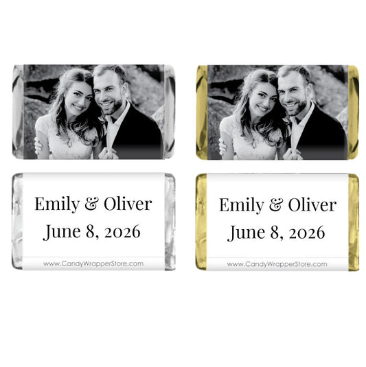 Picture Perfect Miniature Wedding Photo Candy Bar Wrappers Miniature Photo Wedding Candy Bar Wrappers Miniature Size Wrapper WA403