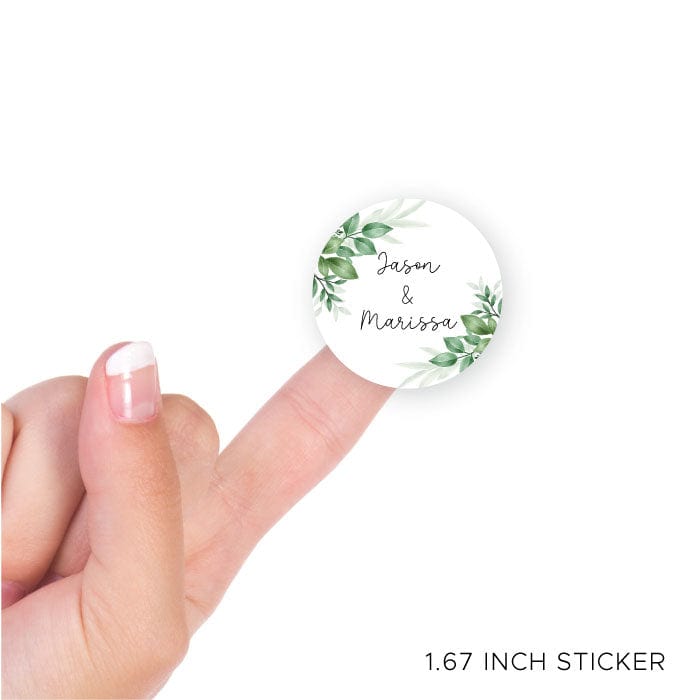SWA409 - Leafy Botanical Greenery Wedding Sticker Leafy Botanical Greenery Wedding Sticker Stickers WA409