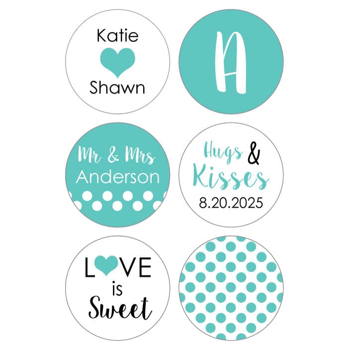 WAkiss2 - Wedding Dots Hershey's Kisses Set of 6 designs Wedding Dots Hersheys Kisses Set of 6 designs WAkiss1