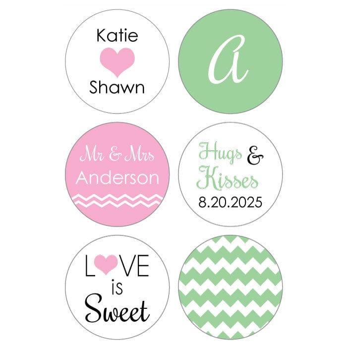 WAkiss4 - Wedding Hersheys Kisses Two-Color Chevron Pattern Set of 6 designs Wedding Hersheys Kisses Two-Color Chevron Pattern Set of 6 designs WAkiss1