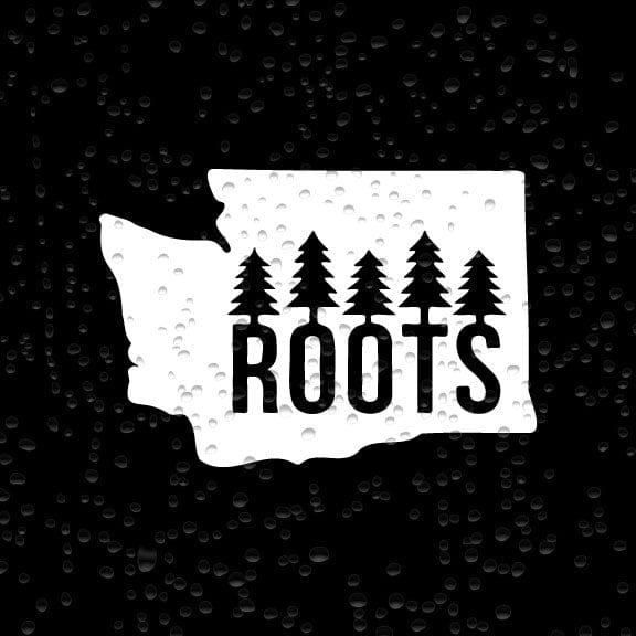 Washington State Roots Vinyl Sticker Washington State Roots Vinyl Sticker Candy Wrapper Store