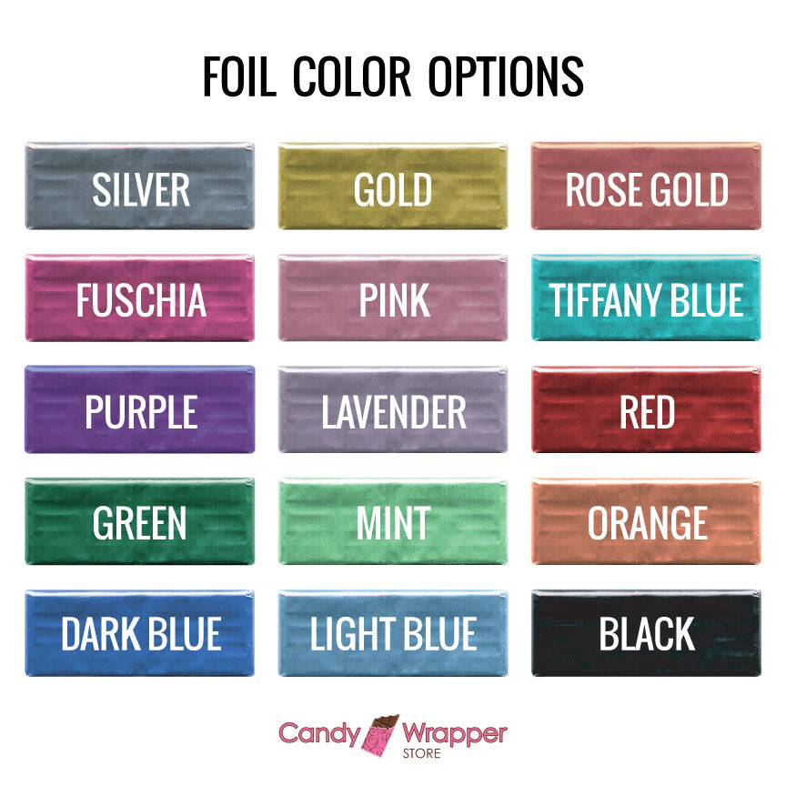 Silver Foil - 40 sheets Silver Foil Wrappers for Candy Bars - Candy Wrapper Store Candy & Chocolate foil40