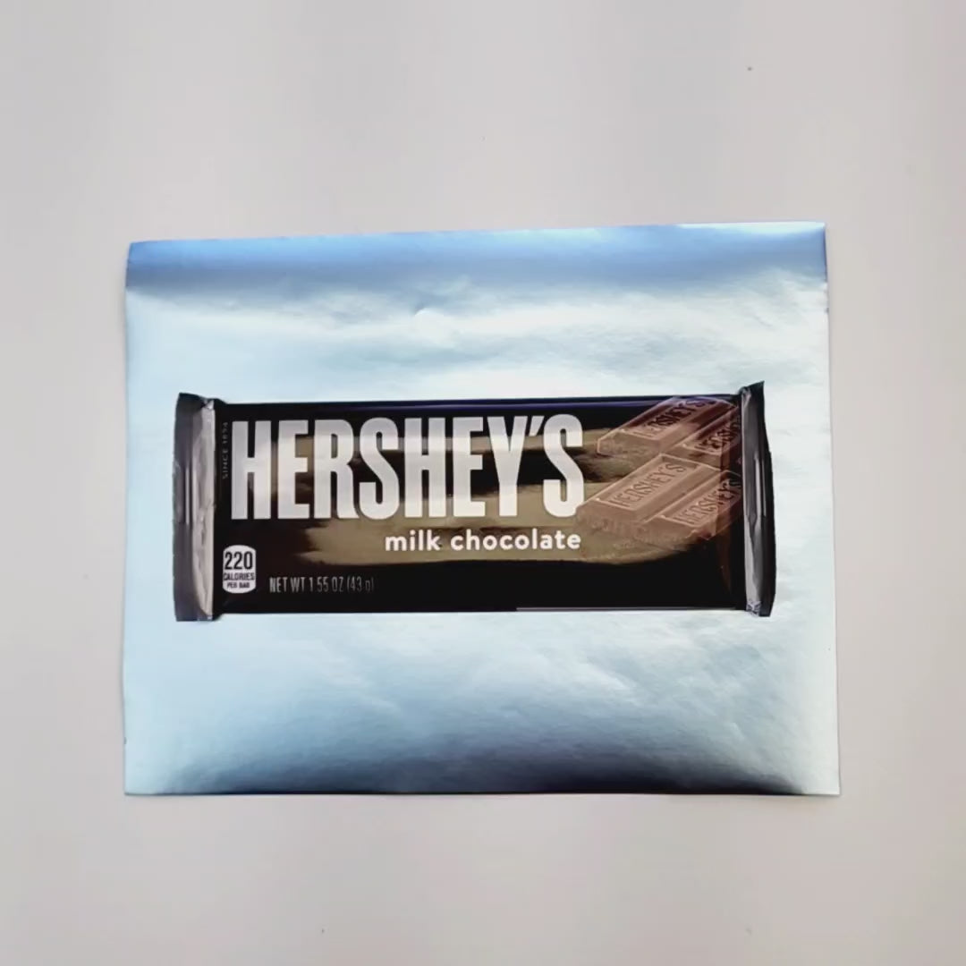 How to wrap a candy bar in foil