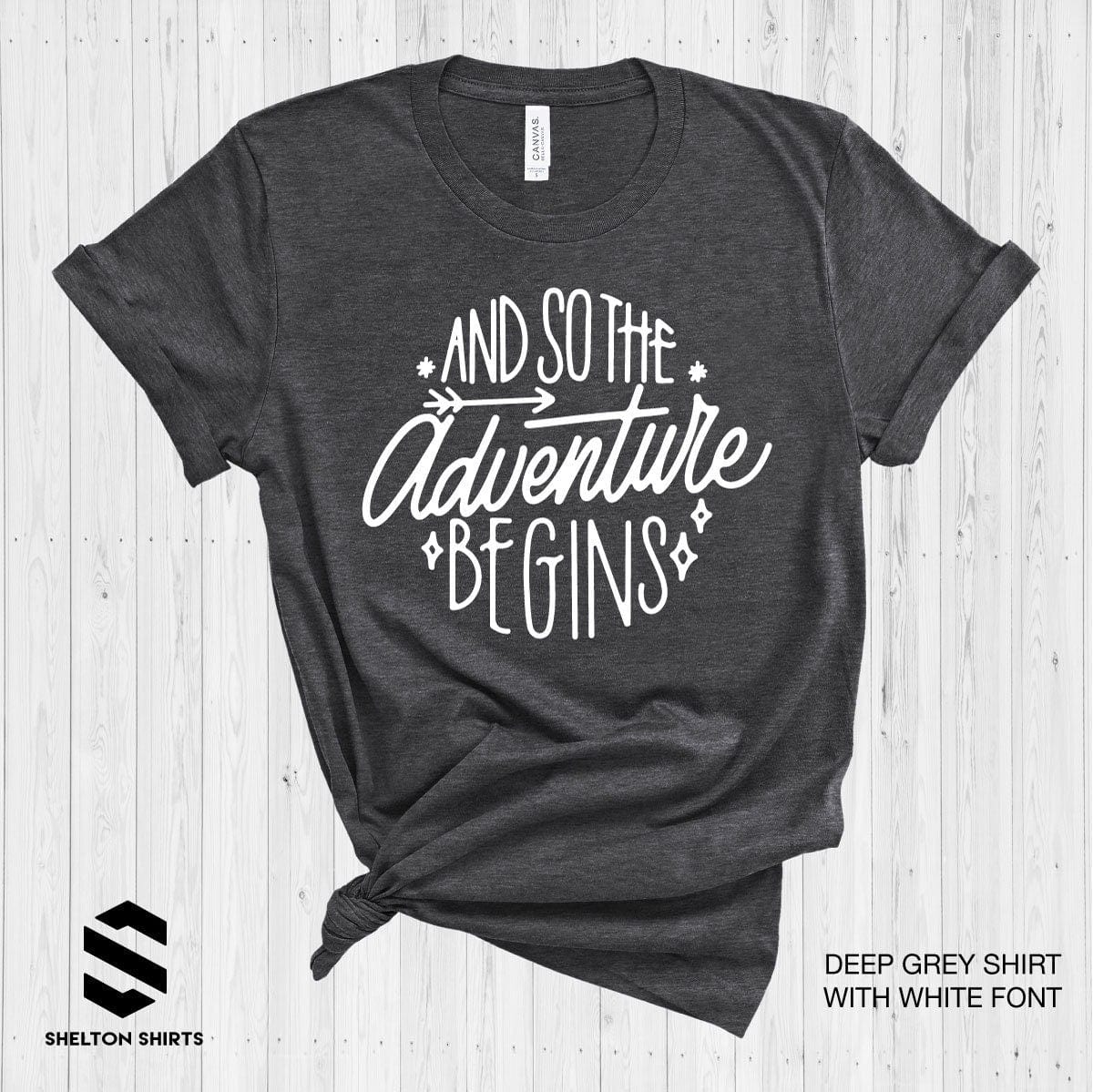 And So The Adventure Begins Pacific Northwest Super Soft Cotton Comfy T-Shirt Shelton Shirts