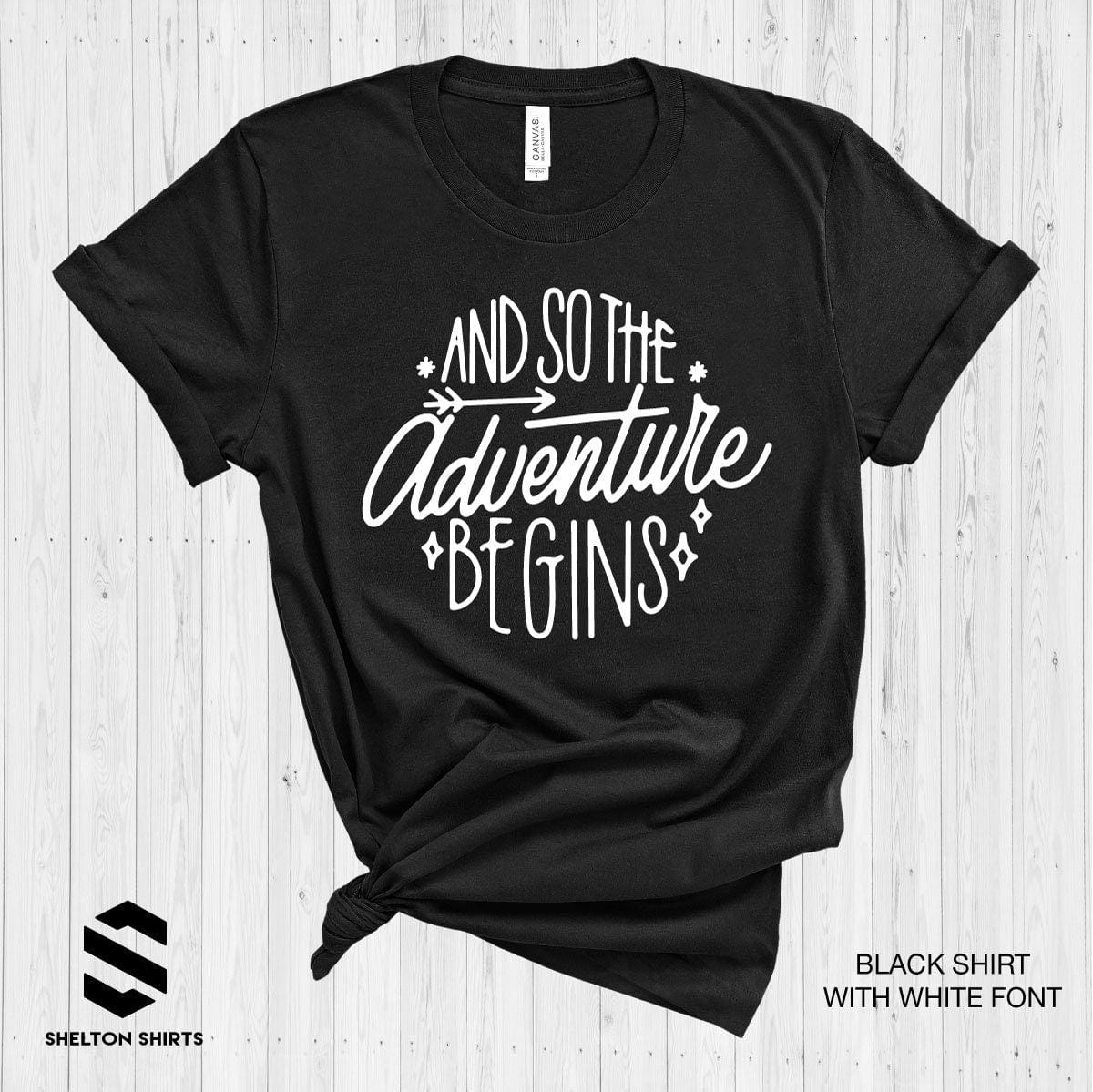 And So The Adventure Begins Pacific Northwest Super Soft Cotton Comfy T-Shirt Shelton Shirts