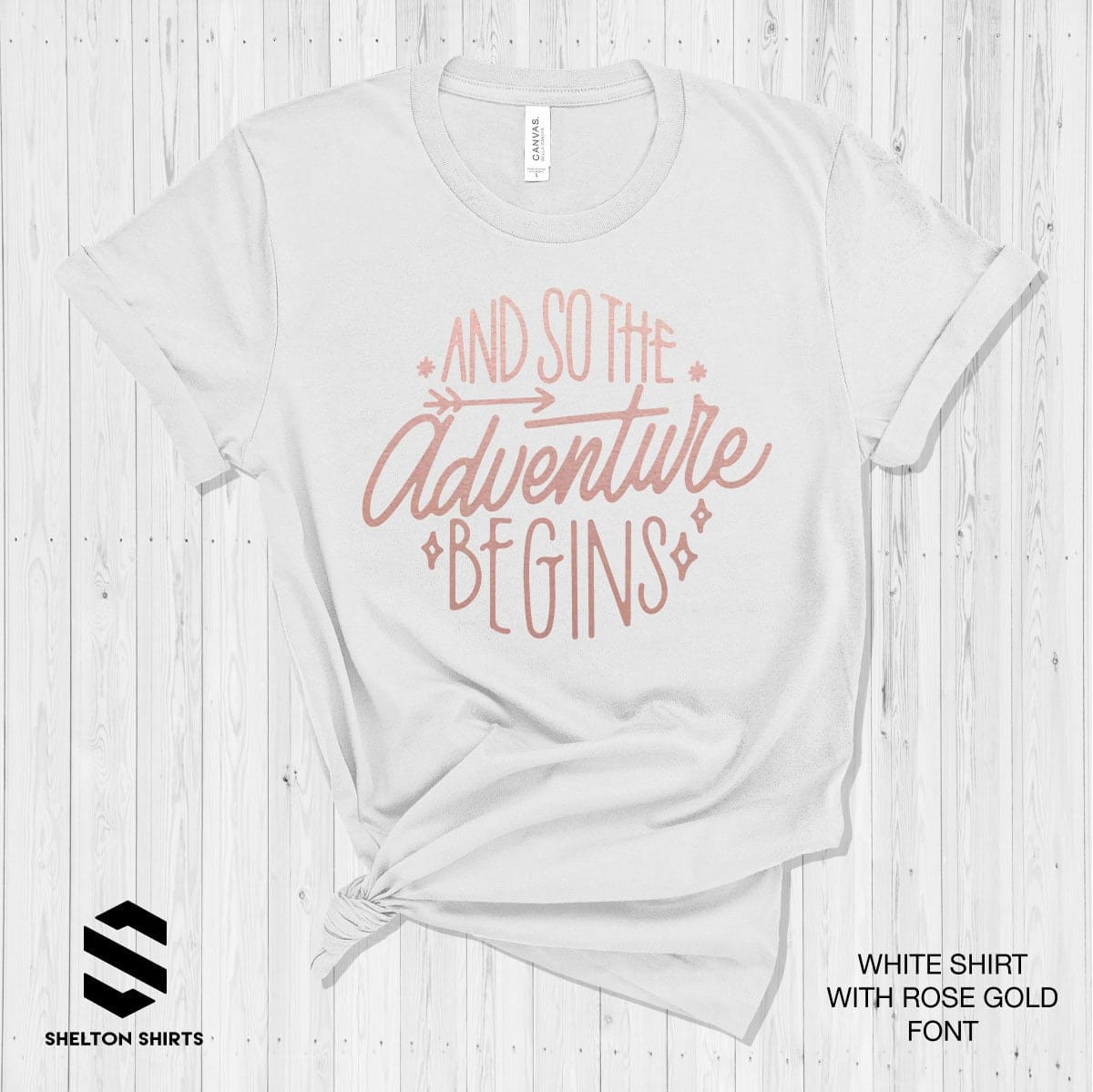 And So The Adventure Begins Pacific Northwest Super Soft Cotton Comfy T-Shirt Shelton Shirts