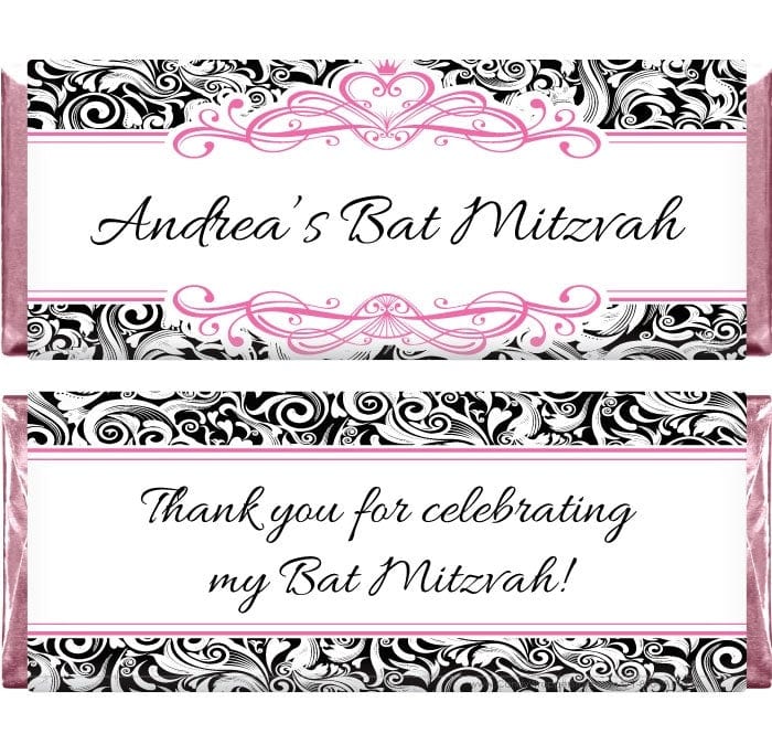 BAT217 - Bat Mitzvah Scroll Candy Bar Wrapper Bat Mitzvah Scroll Candy Bar Wrapper Candy Wrappers BAT217
