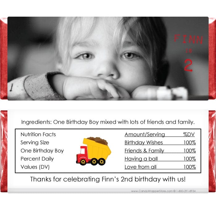 BD279photo - Full Photo Birthday Candy Bar Wrappers Full Photo Birthday Candy Bar Wrappers Candy Wrappers BD279