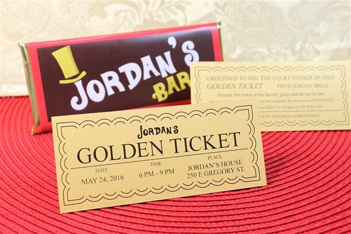 BD356 - Birthday Wonka Bar Candy Wrappers Birthday Themed Chocolate Wonka Bar Candy Wrappers Candy Wrappers BD356