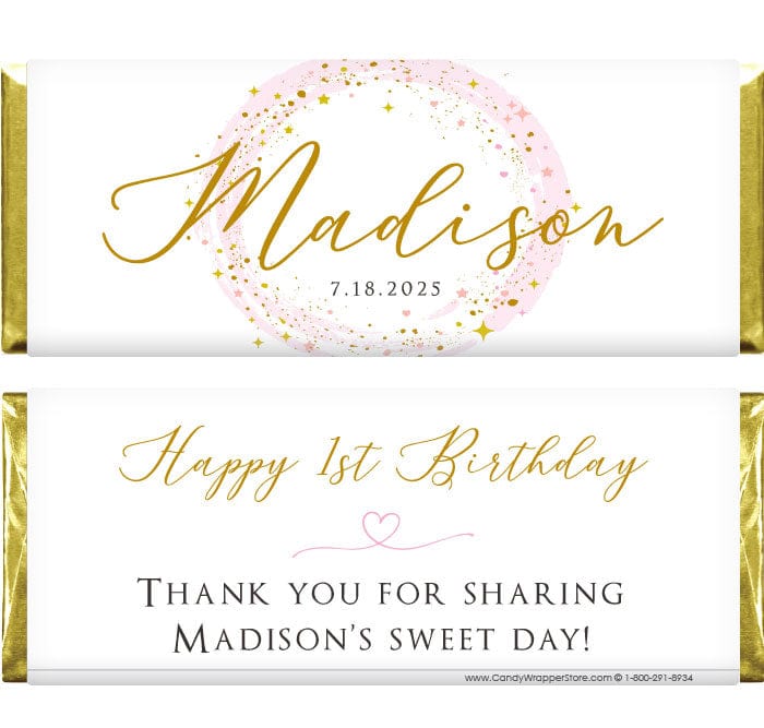 BD457 - Magical Confetti Birthday Candy Bar Wrapper Magical Confetti Birthday Candy Bar Wrapper Candy Wrappers BD457