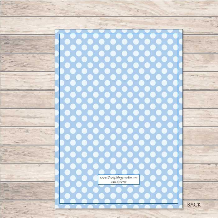 Blue Dots Baby Boy Birth Announcement Birth Announcement Candy Wrapper Store
