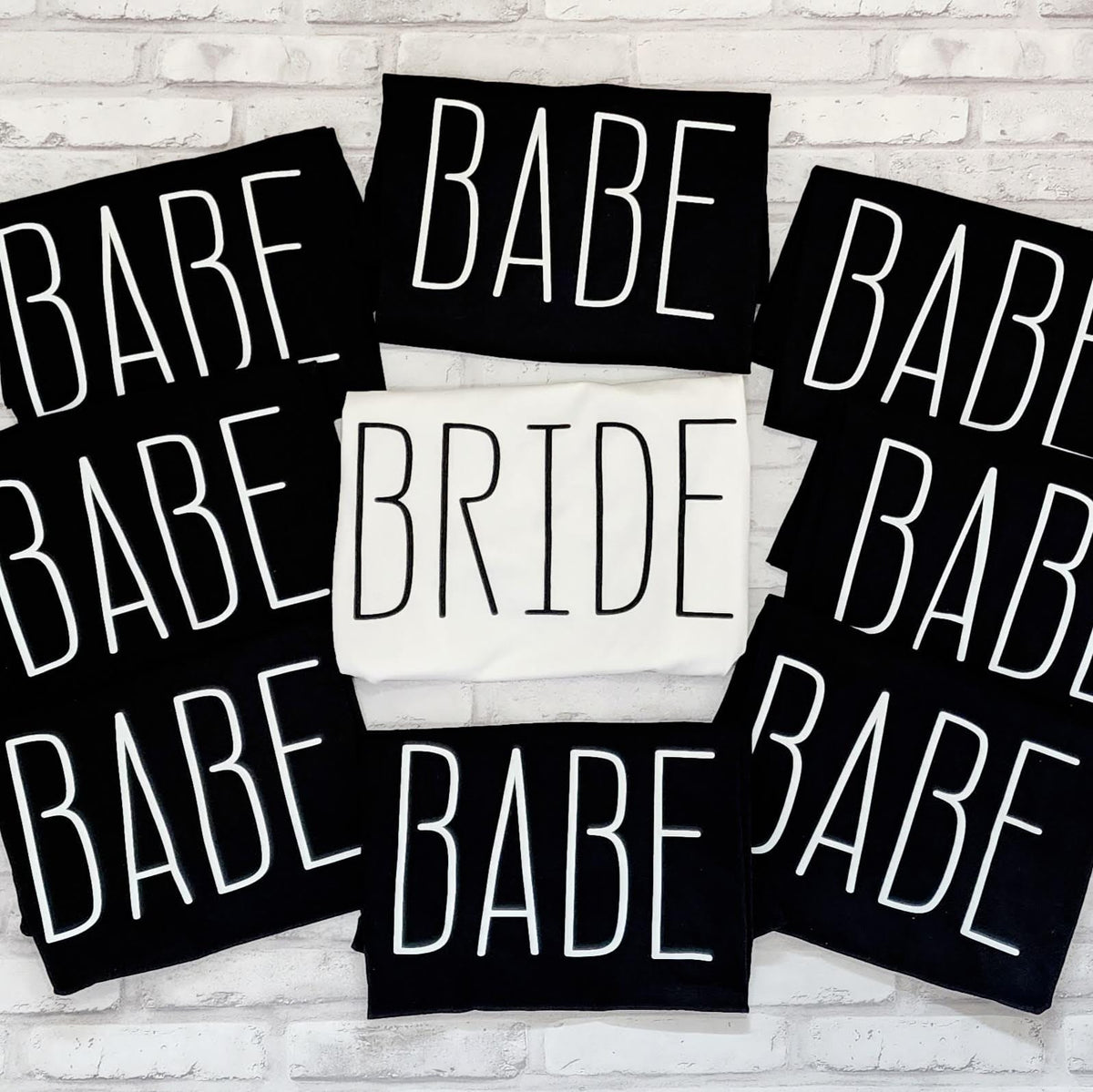 Bride and Babe Bachelorette Party T-shirts - Bridal Party Matching Shirts Shirts & Tops Shelton Shirts