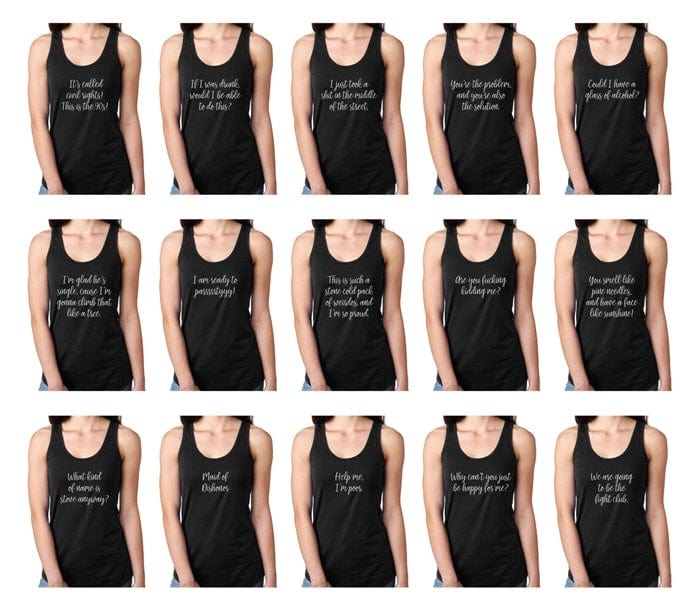 Bridesmaids Movie Funny Quotes Bachelorette Party Tank Top Bachelorette party Candy Wrapper Store