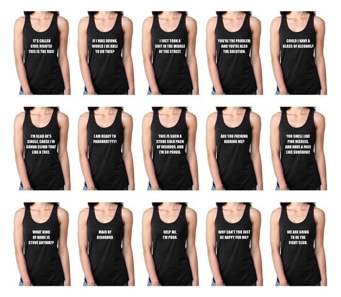 Bridesmaids Movie Funny Quotes Bachelorette Party Tank Top Bachelorette party Candy Wrapper Store