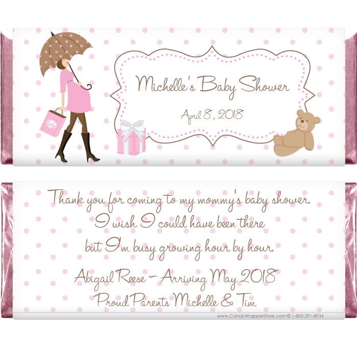 BS259P - Mod Mom Baby Shower Candy Bar Wrappers Mod Mom Baby Shower Candy Bar Wrappers Baby & Toddler BS259