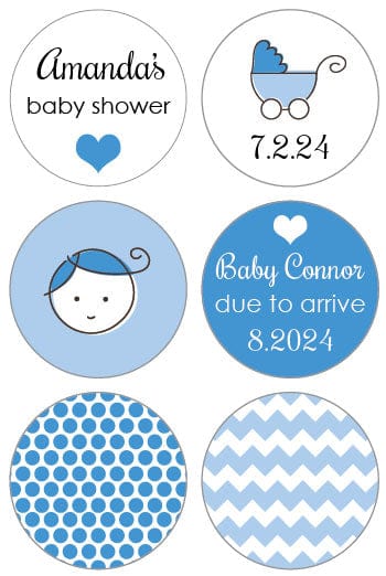 BSBkiss2 - Blue Boy Baby Shower Hersheys Kisses Set of 6 designs Blue Boy Baby Shower Hersheys Kisses Set of 6 designs Candy Wrapper Store