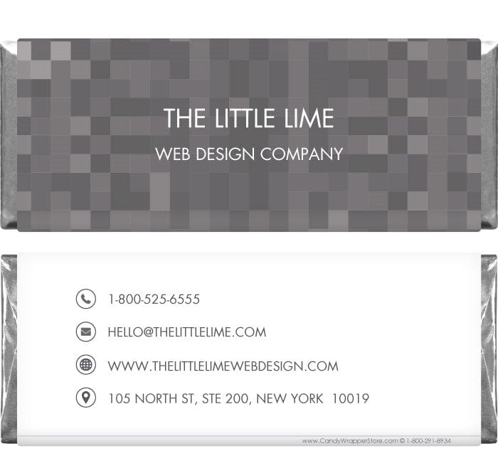 BUS204 - Mosaic Squares Business Candy Wrapper Mosaic Squares Business Candy Wrapper Party Favors BUS204