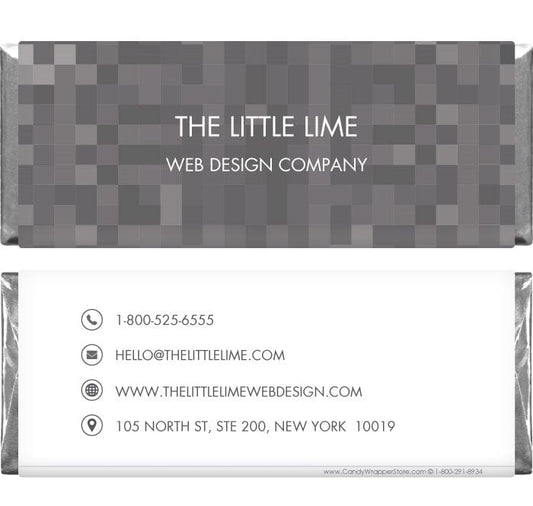 BUS204 - Mosaic Squares Business Candy Wrapper Mosaic Squares Business Candy Wrapper Party Favors BUS204