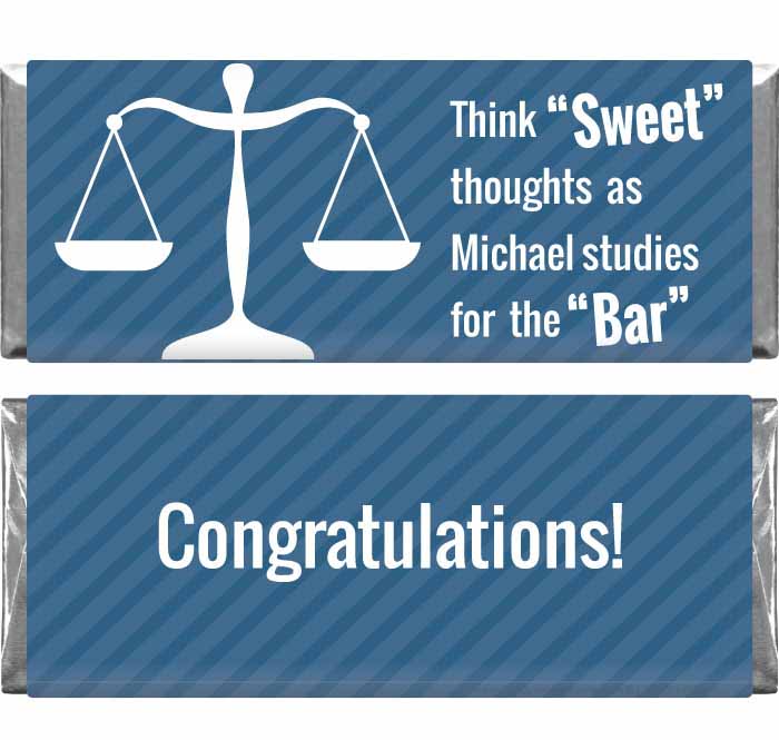 BUS211 - Scales of Justice Striped Candy Bar Wrapper Scales of Justice Striped Candy Bar Wrapper Party Favors BUS211