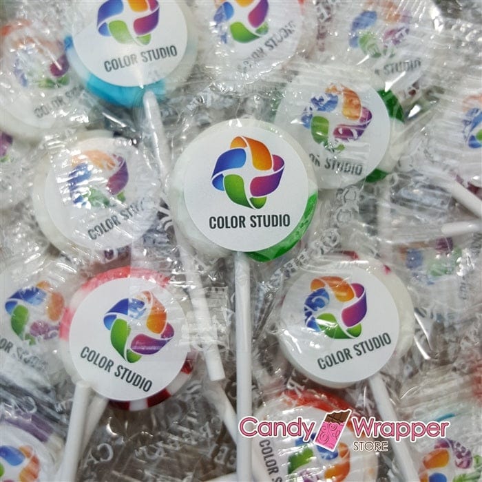 Custom Lollipops Bulk 750 per case Custom Lollipops Bulk 750 Lollipops from Candy Wrapper Store Birth Announcement Candy Wrapper Store