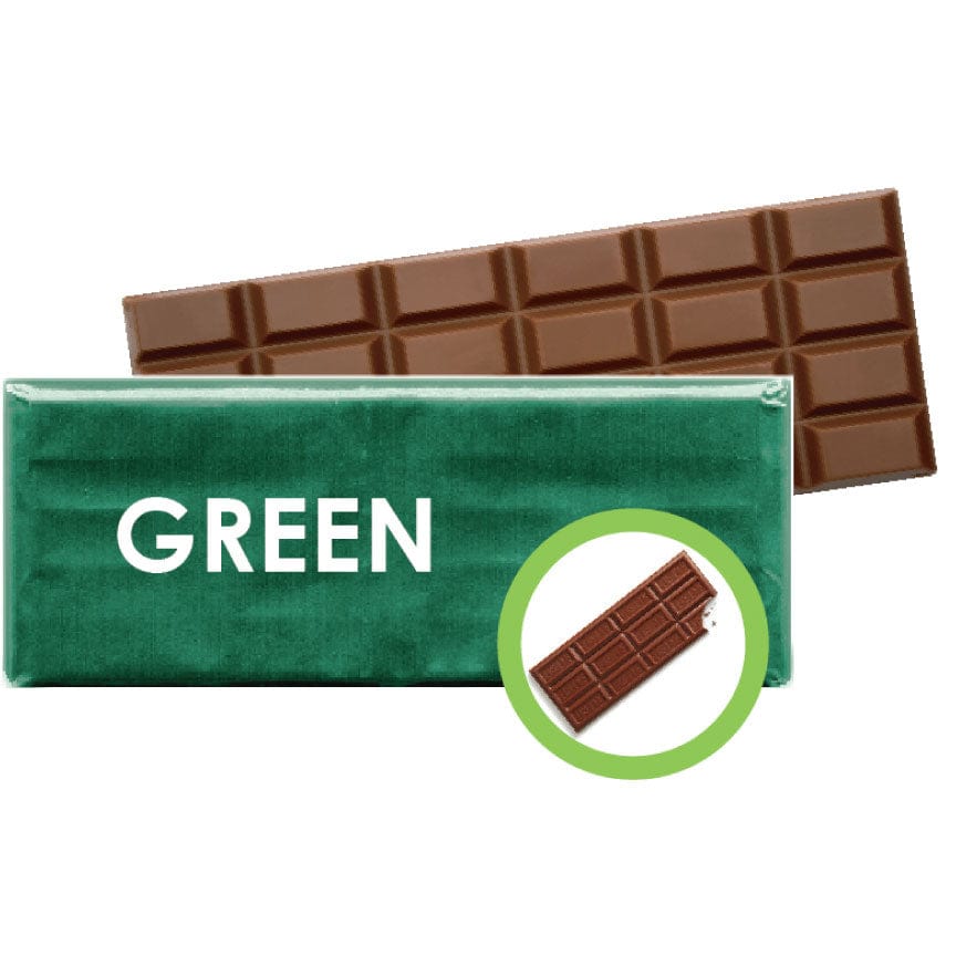 Dark Green Paper Backed Foil Sheets for Chocolate Bars - Candy Wrapper Store