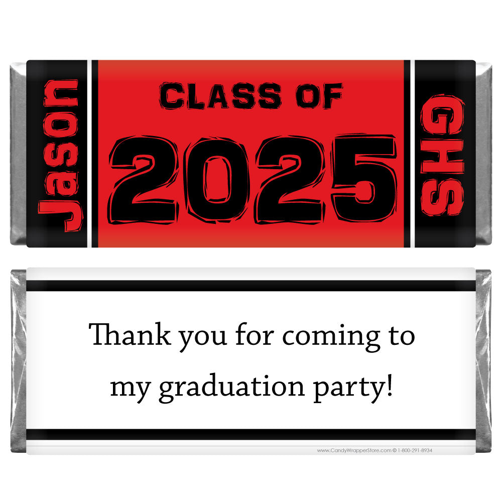 GRAD217 - Class of 2023 Graduation Candy Bar Wrapper Class of 2023 Graduation Hershey's Candy Bar Wrappers Candy Wrappers GRAD217