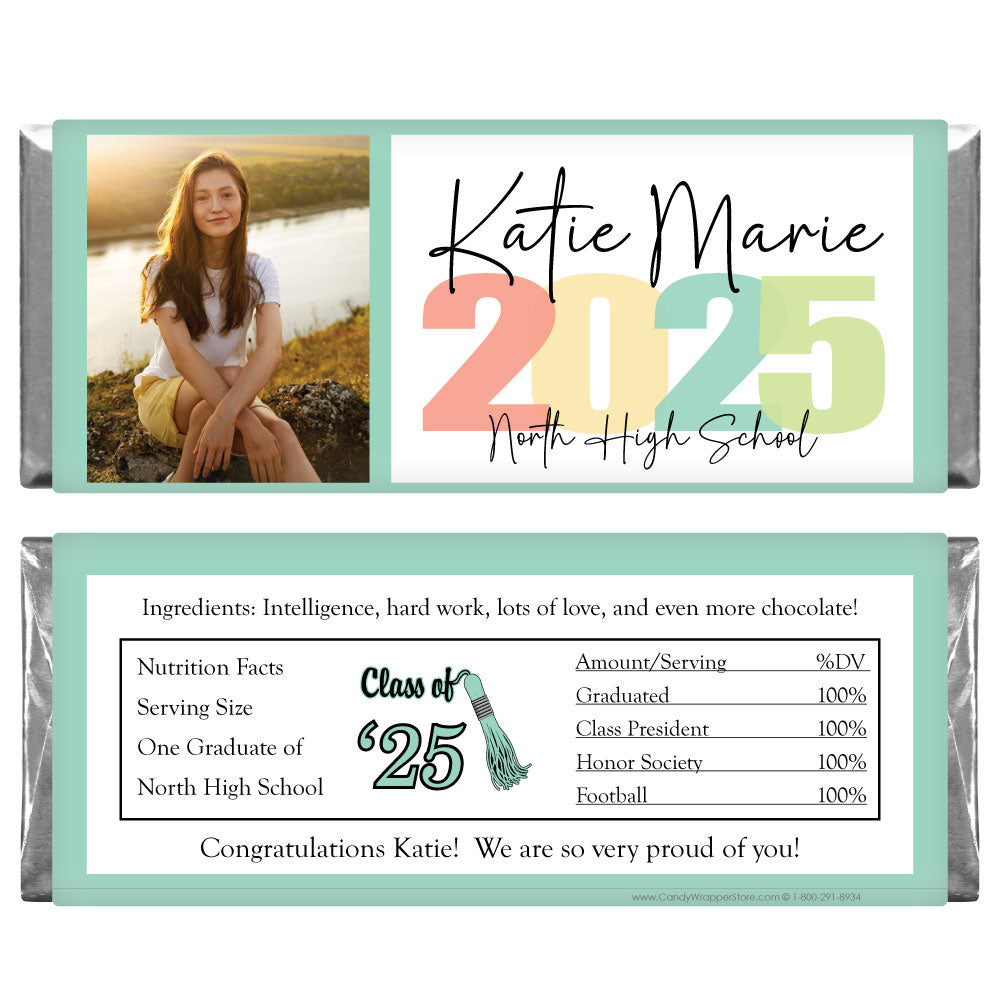 GRAD225photo - Graduation 2023 Photo Candy Bar Wrappers Graduation 2023 Photo Candy Bar Wrappers Candy Wrappers GRAD225