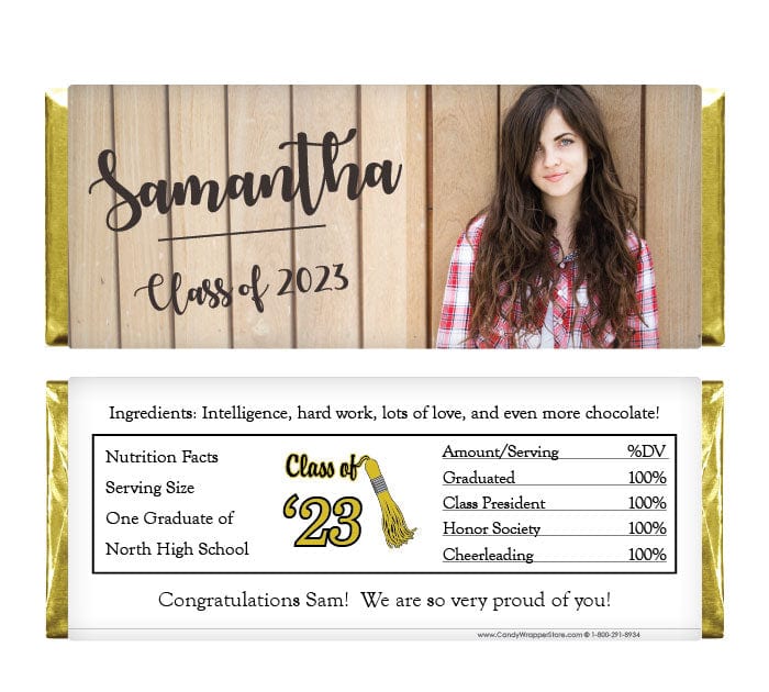GRAD249photo - Picture Perfect Graduation Candy Bar Wrappers Picture Perfect Graduation Candy Bar Wrappers Candy Wrappers GRAD249