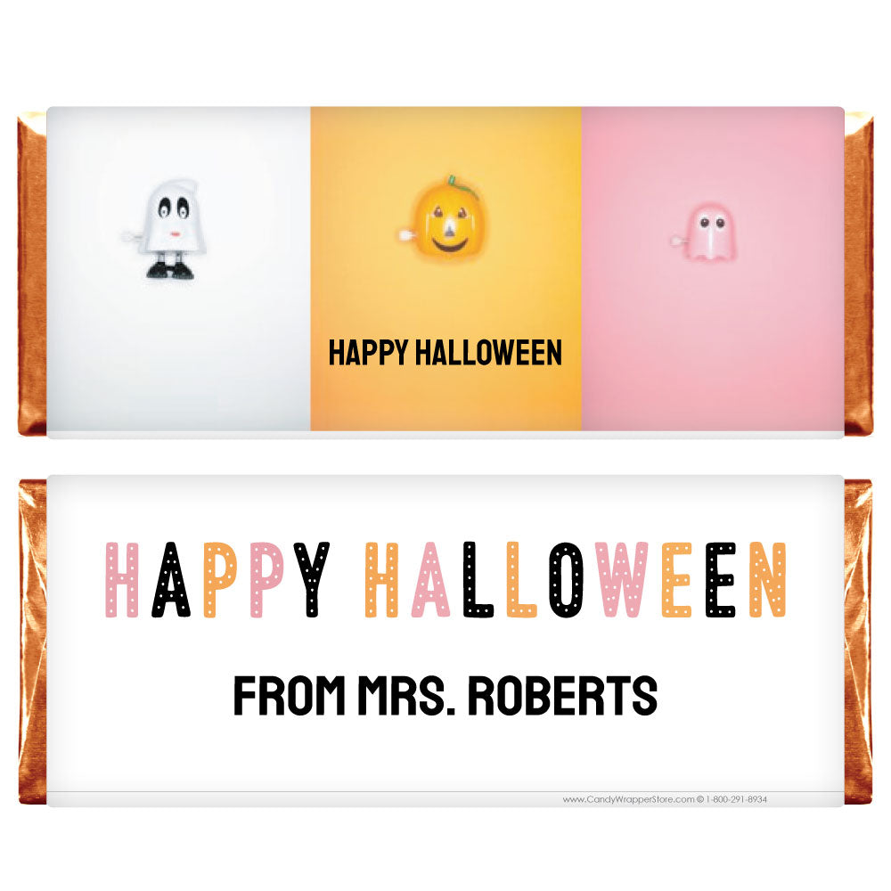 HAL201 - 1.55 oz Halloween Wrapper Halloween Toys Candy Bar Wrapper Party Supplies HAL201