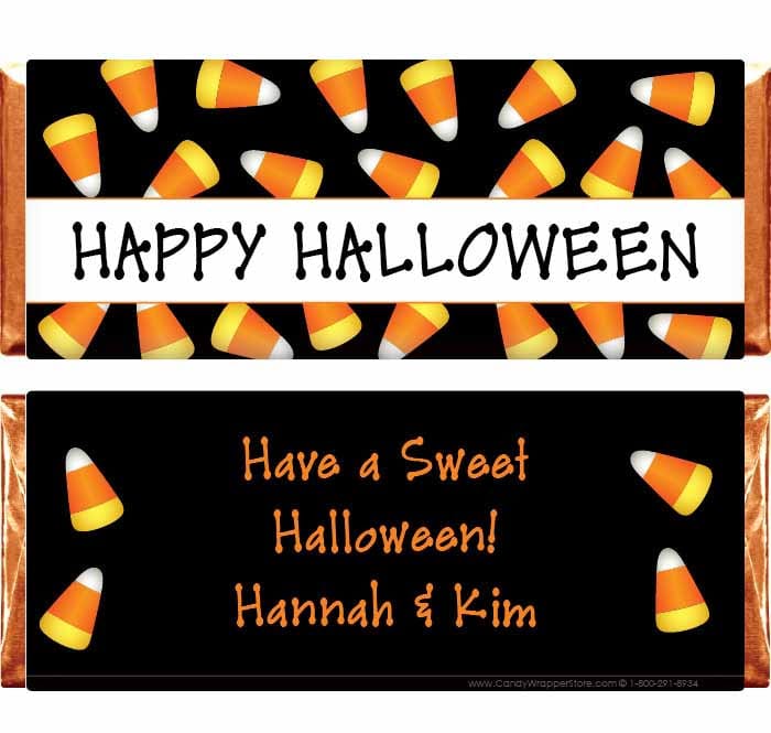 HAL211A - Candy Corn Dark Halloween Regular Size Wrapper Candy Corn Dark Halloween Regular Size Wrapper Party Supplies HAL211