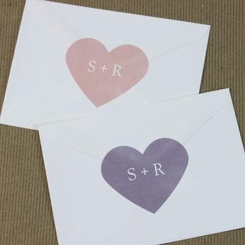 Heart Initials Wedding Sticker Candy Wrapper Store
