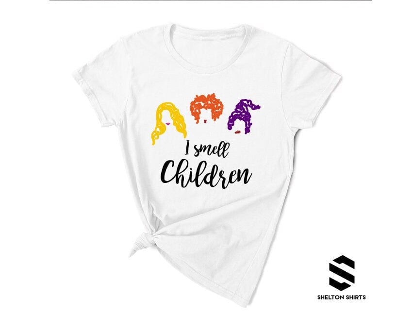 I Smell Children Hocus Pocus Halloween Grey Unisex T-Shirt HAL233