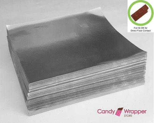 Light Blue Foil - Food Grade Wax Backed - 1000 sheets Bright Light Blue Food Grade Foil Wrappers for Candy Bars - Candy Wrapper Store Candy & Chocolate foil1000